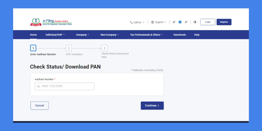 How to download pan card without pan number