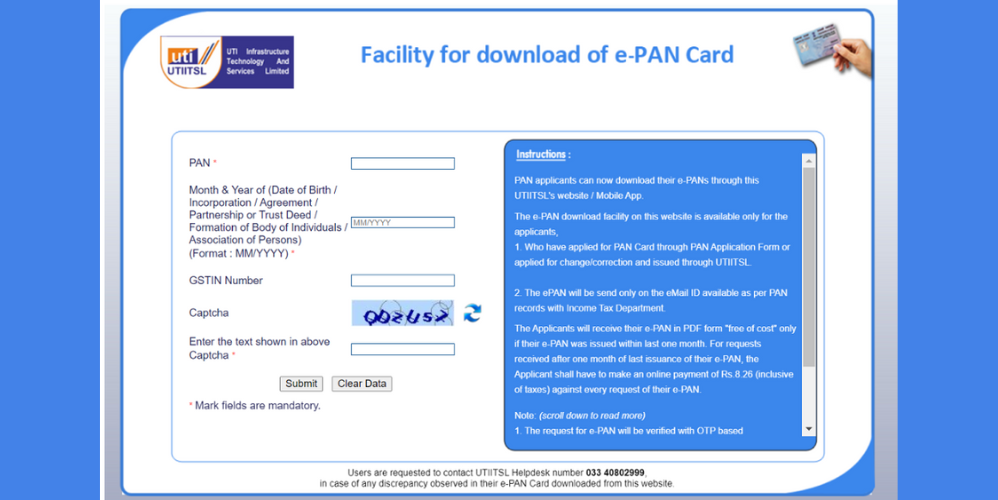 How to download pan card without pan number